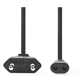Nedis C1 kabel | Nedis | 2 meter (Gedraaid) CEGL11062BK20 PCGP11062BK20 N010800017 - 3