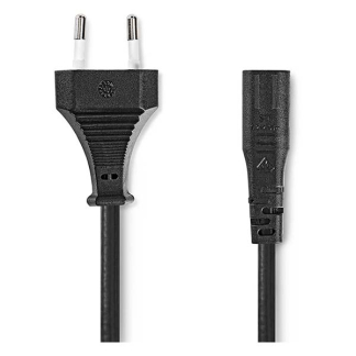 Nedis C1 kabel | Nedis | 2 meter (Gedraaid) CEGL11062BK20 PCGP11062BK20 N010800017 - 2