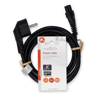 Nedis C5 kabel | Nedis | 2 meter (Haaks) CEGL10100BK20 CEGP10100BK20 N010801017 - 3