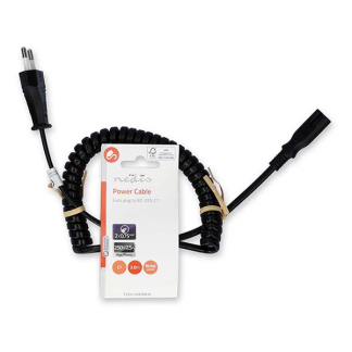 Nedis C7 kabel | Nedis | 2 meter (Spiraal) CEGL11042BK20 PCGP11042BK20 K010806193 - 3