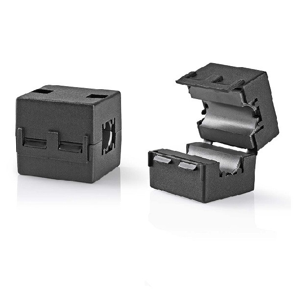 Nedis COAX ferriet ontstoringsfilter voor kabels tot 12 mm - Nedis CVVC48912BK N060302057 - 1