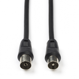 Nedis Coax kabel - Nedis - 1.5 meter (Analoog, Zwart) CSGL40000BK15 CSGP40000BK15 N010408021 - 1