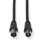 Nedis Coax kabel - Nedis - 1.5 meter (Analoog, Zwart) CSGP40000BK15 N010408021 Nedis Coax kabel - Nedis - 1.5 meter (Analoog, Zwart) CSGP40000BK15 N010408021
