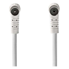 Nedis Coax kabel - Nedis - 1.5 meter (Digitaal, Haaks, 120 dB, Wit) CSGL40120WT15 CSGP40120WT15 N010408228 - 3