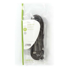 Nedis Coax kabel - Nedis - 1.5 meter (Digitaal, Haaks, 120 dB, Zwart) CSGL40120BK15 CSGP40120BK15 N010408205 - 4