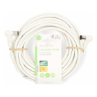Nedis Coax kabel - Nedis - 10 meter (Digitaal, Haaks, 120 dB, Wit) CSGL40120WT100 CSGP40120WT100 N010408232 - 4