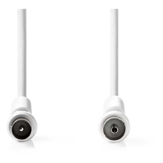 Nedis Coax kabel - Nedis - 1 meter (Digitaal, 120 dB, Wit) CSGL40020WT10 CSGP40020WT10 N010408100 - 2