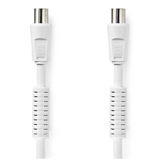 Nedis Coax kabel - Nedis - 1 meter (Digitaal, 120 dB, Wit) CSGL40020WT10 CSGP40020WT10 N010408100 - 3