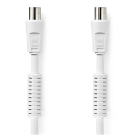 Nedis Coax kabel - Nedis - 1 meter (Digitaal, 120 dB, Wit) CSGL40020WT10 CSGP40020WT10 N010408100 - 3