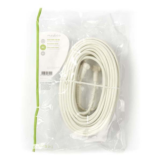 Nedis Coax kabel - Nedis - 20 meter (Digitaal, Haaks, 120 dB, Wit) CSGP40120WT200 N010408234 - 4