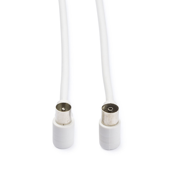 Nedis Coax kabel - Nedis - 2 meter (Analoog, Haaks, Wit) CSGP40100WT20 N010408137 - 1