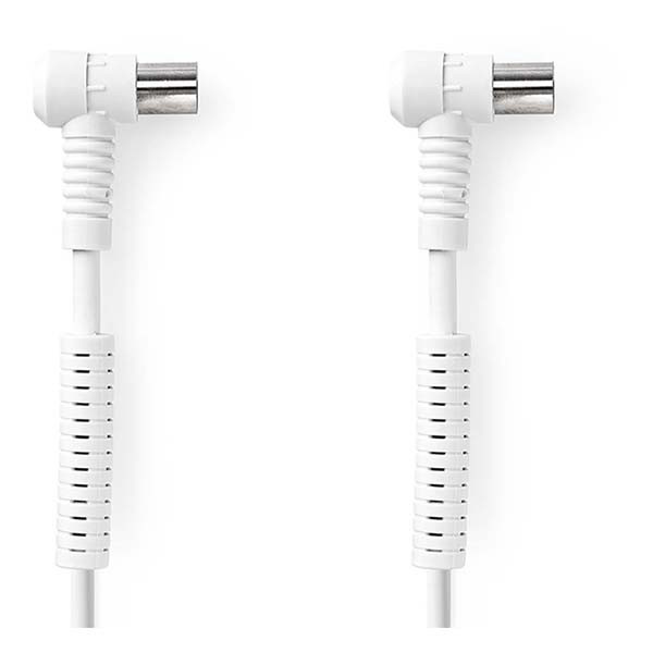 Nedis Coax kabel - Nedis - 3 meter (Digitaal, Haaks, 120 dB, Wit) CSGL40120WT30 CSGP40120WT30 N010408230 - 2