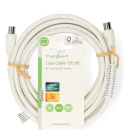 Nedis Coax kabel - Nedis - 5 meter (Digitaal, 120 dB, Wit) CSGL40020WT50 CSGP40020WT50 N010408104 - 3
