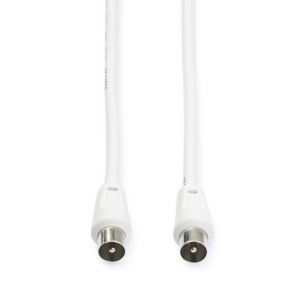 Nedis Coax kabel mannelijk - Nedis - 10 meter (Analoog, Wit) CSGL40200WT100 CSGP40200WT100 N010408280 - 1