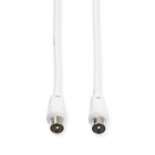 Nedis Coax kabel mannelijk - Nedis - 10 meter (Analoog, Wit) CSGL40200WT100 CSGP40200WT100 N010408280 - 1