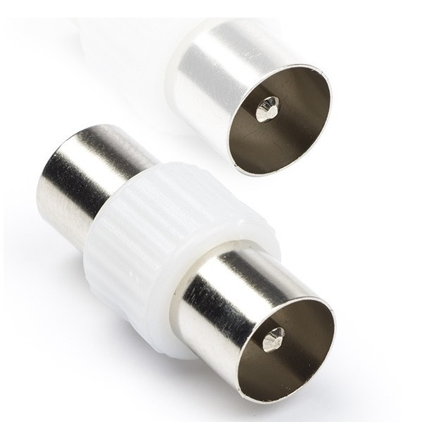 Nedis Coax koppelstuk mannelijk - mannelijk - Nedis (Wit) CSGB40940WT CSGP40940WT N060302052 - 1