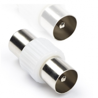 Nedis Coax koppelstuk mannelijk - mannelijk - Nedis (Wit) CSGB40940WT CSGP40940WT N060302052 - 1