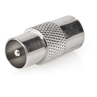 Nedis Coax koppelstuk mannelijk - vrouwelijk - Nedis (Metaal) CSGP40942ME N060302054 - 2
