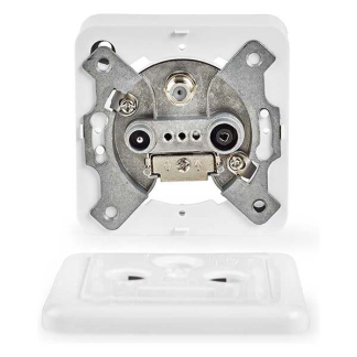 Nedis Coax wandcontactdoos - Nedis (TV/FM/SAT) SWBX100WT N101301000 - 4