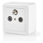 Nedis Coax wandcontactdoos - Nedis (TV/FM/SAT) SWBX100WT N101301000 - 3