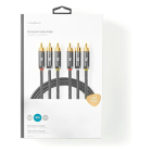 Nedis Composiet AV kabel | Nedis | 2 meter (3x tulp naar 3x tulp, 480p, Verguld) CVTB24300GY20 K010401006 - 7