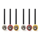 Nedis Composiet AV kabel | Nedis | 5 meter (3x tulp naar 3x tulp, Vernikkeld) CVGL24300BK50 CVGP24300BK50 N010401104 - 2