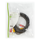 Nedis Composiet AV kabel | Nedis | 5 meter (3x tulp naar 3x tulp, Vernikkeld) CVGL24300BK50 CVGP24300BK50 N010401104 - 3