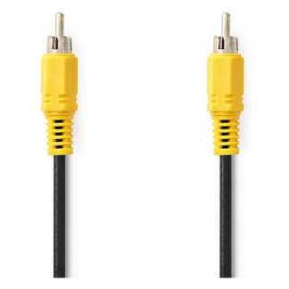 Nedis Composiet video kabel | Nedis | 10 meter (Tulp naar tulp, Vernikkeld) CVGL24100BK100 CVGP24100BK100 N010401004 - 2