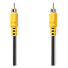 Nedis Composiet video kabel | Nedis | 10 meter (Tulp naar tulp, Vernikkeld) CVGL24100BK100 CVGP24100BK100 N010401004 - 2