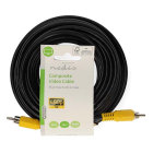 Nedis Composiet video kabel | Nedis | 10 meter (Tulp naar tulp, Vernikkeld) CVGL24100BK100 CVGP24100BK100 N010401004 - 3