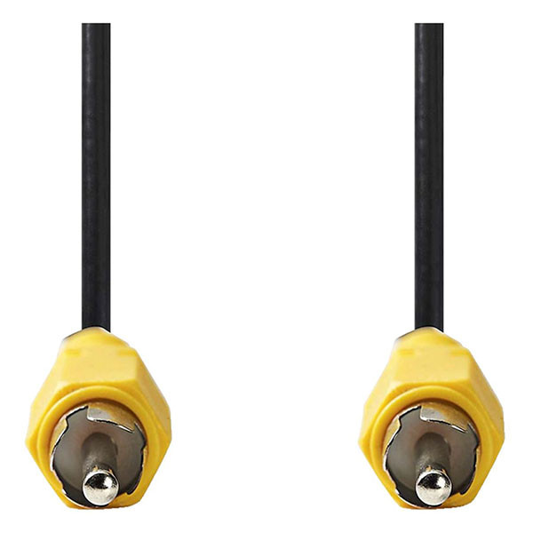 Nedis Composiet video kabel | Nedis | 5 meter (Tulp naar tulp, Vernikkeld) CVGL24100BK50 CVGP24100BK50 N010401003 - 2