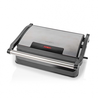Nedis Contactgrill | Nedis | 23 x 14.5 centimeter (700W, Anti-aanbaklaag, Aluminium) KAGR111FSR K170108144
