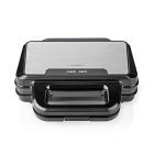Nedis Contactgrill | Nedis | 26.8 x 14.5 centimeter (900W, Anti-aanbaklaag, Aluminium) KASG100FBK K170108148 - 2