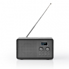 DAB+ radio | Nedis  (4.5W, Alarmklok, Zwart)