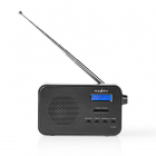 Nedis DAB+ radio (3.6W, Alarmklok, Zwart) RDDB1000BK K070501176 Nedis DAB+ radio (3.6W, Alarmklok, Zwart) RDDB1000BK K070501176