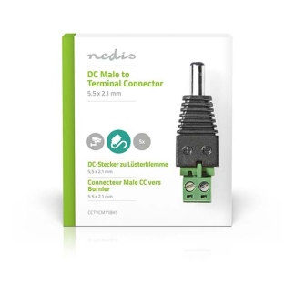 Nedis DC connector met aansluitblok - Nedis (mannelijk) CCTVCM11BK5 N060304002 - 5