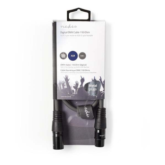 Nedis DMX kabel | V ↔ M | Nedis | 0.5 meter (Digitaal, 110 Ohm, 3-pin) COTH15012GY05 N010307007 - 3