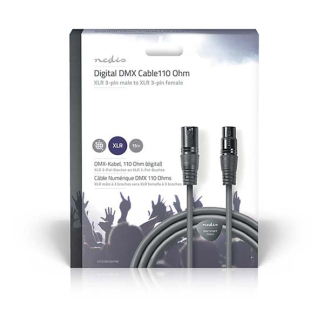 Nedis DMX kabel | V ↔ M | Nedis | 15 meter (Digitaal, 110 Ohm, 3-pin) COTG15012GY150 N010307013 - 3