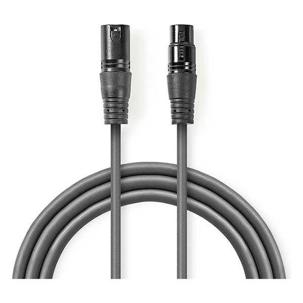 Nedis DMX kabel | V ↔ M | Nedis | 20 meter (Digitaal, 110 Ohm, 3-pin) COTG15012GY200 N010307014 - 1
