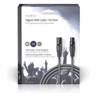 Nedis DMX kabel | V ↔ M | Nedis | 20 meter (Digitaal, 110 Ohm, 3-pin) COTG15012GY200 N010307014 - 3
