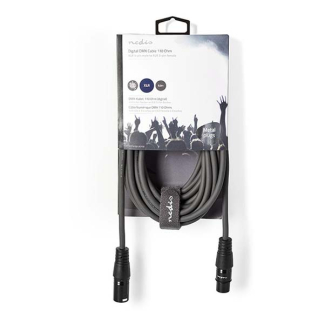 Nedis DMX kabel | V ↔ M | Nedis | 5 meter (Digitaal, 110 Ohm, 3-pin) COTH15012GY50 N010307011 - 3