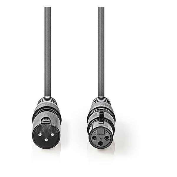 Nedis DMX kabel | V ↔ M | Nedis | 5 meter (Digitaal, 110 Ohm, 3-pin) COTH15012GY50 N010307011 - 2