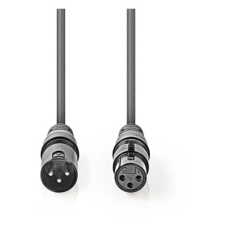 Nedis DMX kabel (m/v) | Nedis | 0.5 meter (Digitaal, 110 Ohm, 3-pin) COTH15012GY05 N010307007 - 2