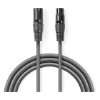 Nedis DMX kabel (m/v) | Nedis | 20 meter (Digitaal, 110 Ohm, 3-pin) COTG15012GY200 N010307014 - 1