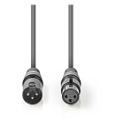Nedis DMX kabel (m/v) | Nedis | 5 meter (Digitaal, 110 Ohm, 3-pin) COTH15012GY50 N010307011 - 2