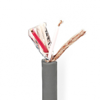 Nedis DMX kabel op rol | Nedis | 100 meter (Digitaal, 110 Ohm, 2x 0.23 mm², 100% koper) COTR15021GY100 K010308105 - 1