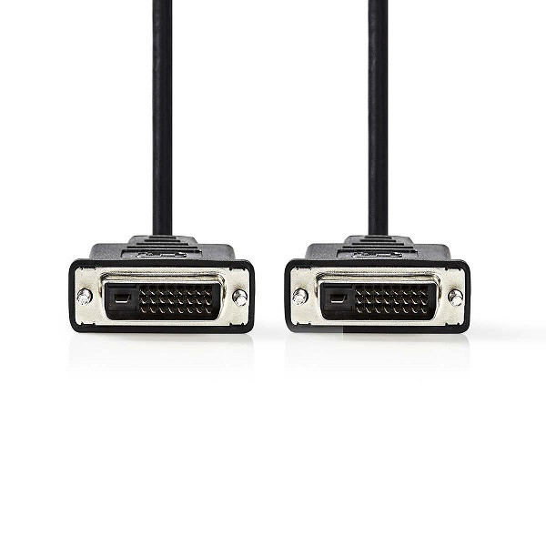 Nedis DVI-D kabel | Nedis | 10 meter (Dual Link, 100% koper, Zwart) CCGP32000BK100 N010406003 - 1