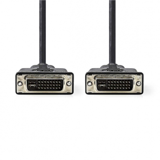 Nedis DVI-I kabel | Nedis | 2 meter (Dual Link, 100% koper, Zwart) CCGL32050BK20 CCGP32050BK20 N010406100 - 1