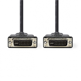 Nedis DVI-I kabel | Nedis | 2 meter (Dual Link, 100% koper, Zwart) CCGL32050BK20 CCGP32050BK20 N010406100 - 