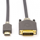 DVI naar HDMI kabel | Nedis | 2 meter (DVI-D, Dual Link, 100% koper, Verguld)